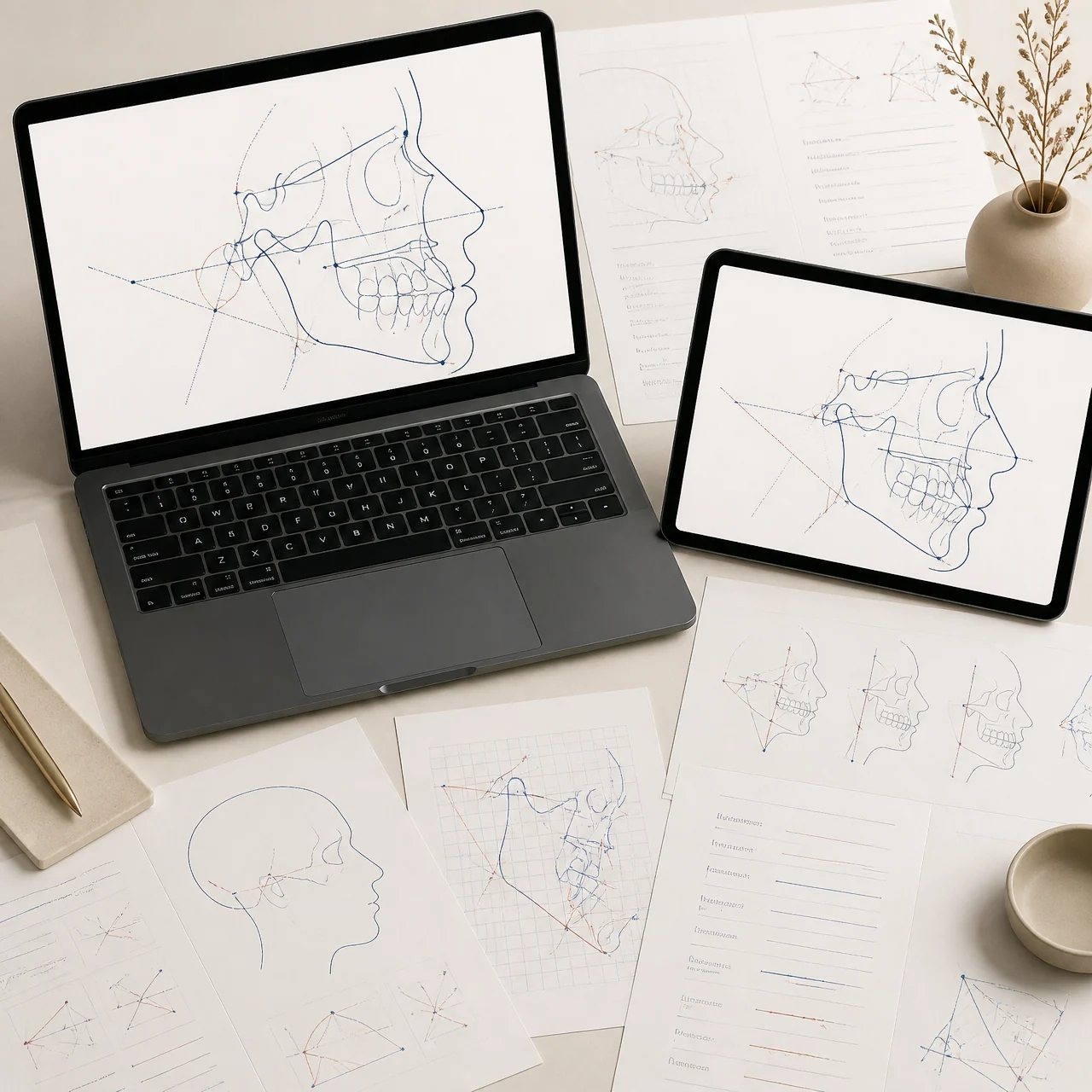Atlas Visual de Interpretação Cefalométrica — kit completo